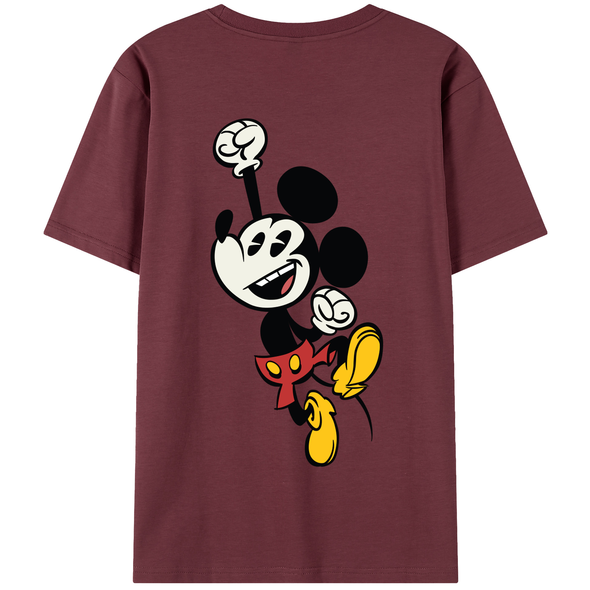 （画像用） ミッキーマウス Mickey Mouse 綿100％半袖Tシャツ（背面プリント）